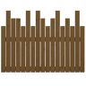 Cabeceira de cama de parede de madeira maciça pinho castanho mel 108x3x80 cm