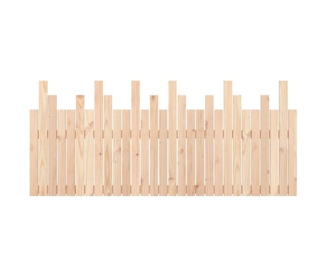 Vidaxl cabecero de cama de pared madera maciza de pino 185x3x80 cm