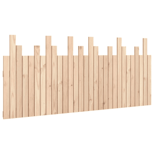 Cabeceira de cama de parede em madeira de pinho maciça 185x3x80 cm Cabeceira de cama de parede em madeira de pinho maciça 185x3x80 cm