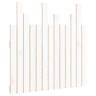 Cabeceira de cama de madeira maciça de parede de pinho maciço branco 82,5x3x80 cm