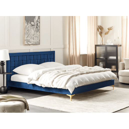Beliani Cama Veludo LIMOUX Beliani Cama Veludo LIMOUX