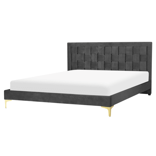 Beliani Cama Veludo LIMOUX Beliani Cama Veludo LIMOUX
