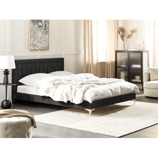 Beliani Cama Veludo LIMOUX Beliani Cama Veludo LIMOUX