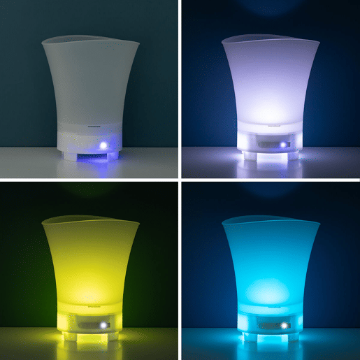 Balde de Gelo LED com Altifalante Recarregável Sonice InnovaGoods