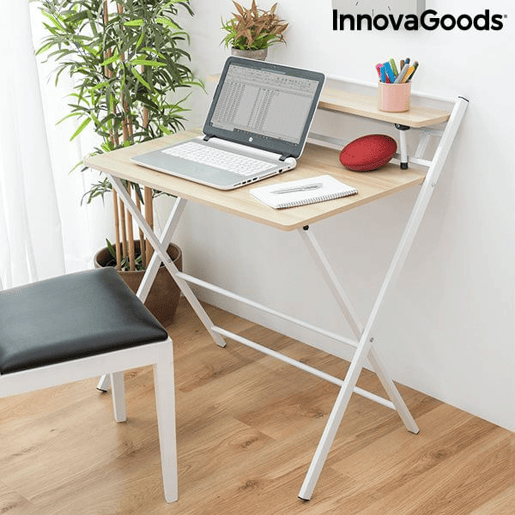 Secretária Rebatível com Prateleira Tablezy InnovaGoods
