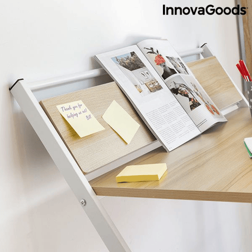 Secretária Rebatível com Prateleira Tablezy InnovaGoods
