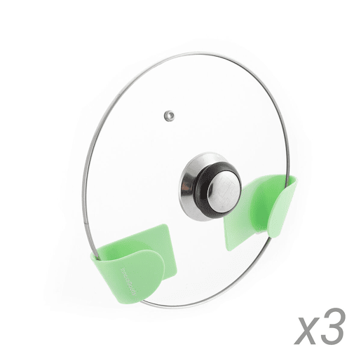 Conjunto de 3 Suportes Adesivos para Tampas de Panelas Smarack InnovaGoods Conjunto de 3 Suportes Adesivos para Tampas de Panelas Smarack InnovaGoods