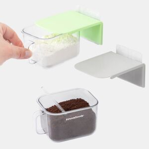 Recipientes de Cozinha Adesivos e Amovíveis Handstore InnovaGoods Pack de 2 uds