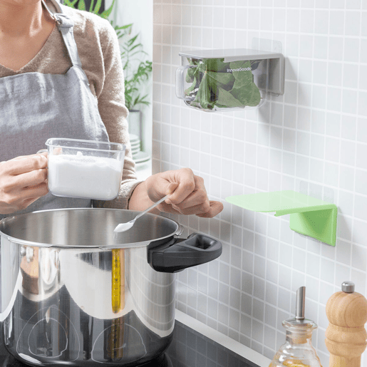 Recipientes de Cozinha Adesivos e AmovĂveis Handstore InnovaGoods Pack de 2 uds Recipientes de Cozinha Adesivos e AmovĂveis Handstore InnovaGoods Pack de 2 uds