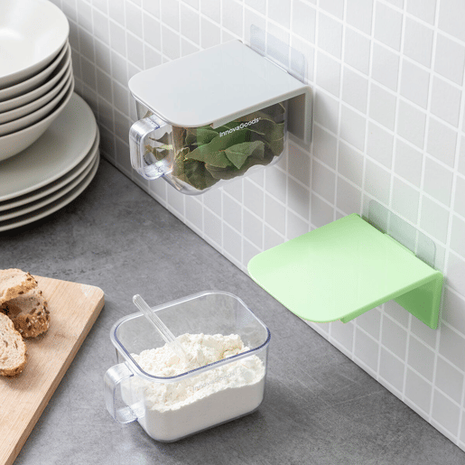 Recipientes de Cozinha Adesivos e AmovĂveis Handstore InnovaGoods Pack de 2 uds Recipientes de Cozinha Adesivos e AmovĂveis Handstore InnovaGoods Pack de 2 uds