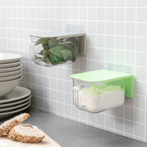 Recipientes de Cozinha Adesivos e AmovĂveis Handstore InnovaGoods Pack de 2 uds Recipientes de Cozinha Adesivos e AmovĂveis Handstore InnovaGoods Pack de 2 uds