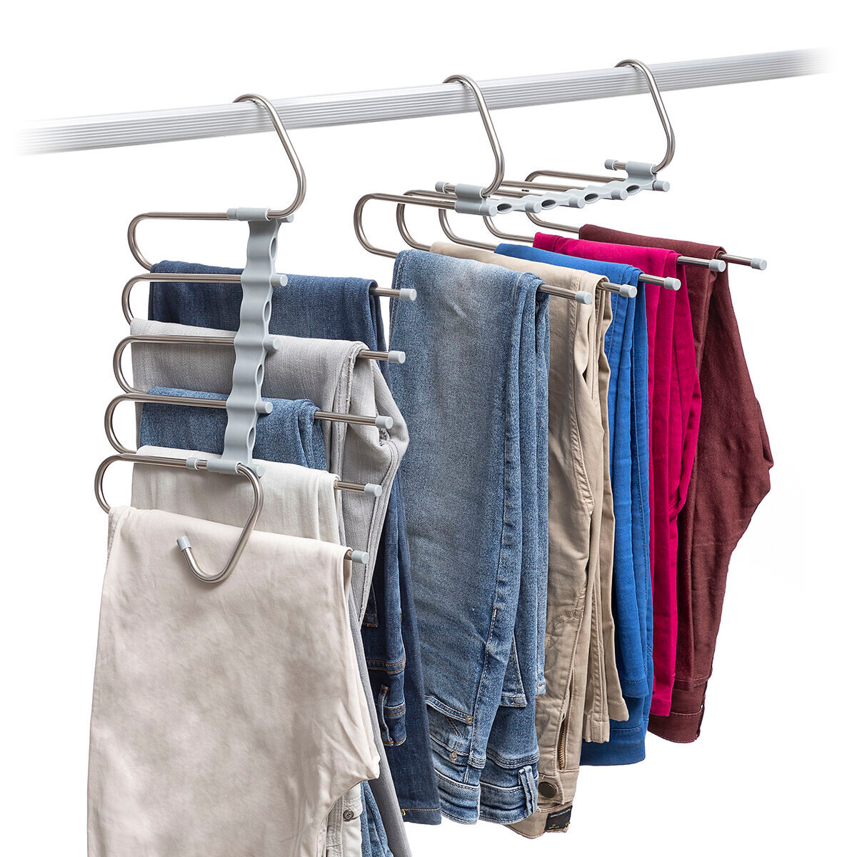 Percha Múltiple para Pantalones 5 en 1