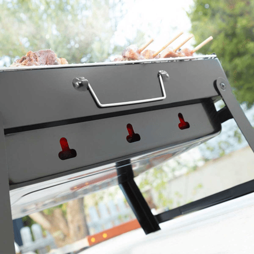 Grelhador dobrável portátil para Carvão BearBQ InnovaGoods