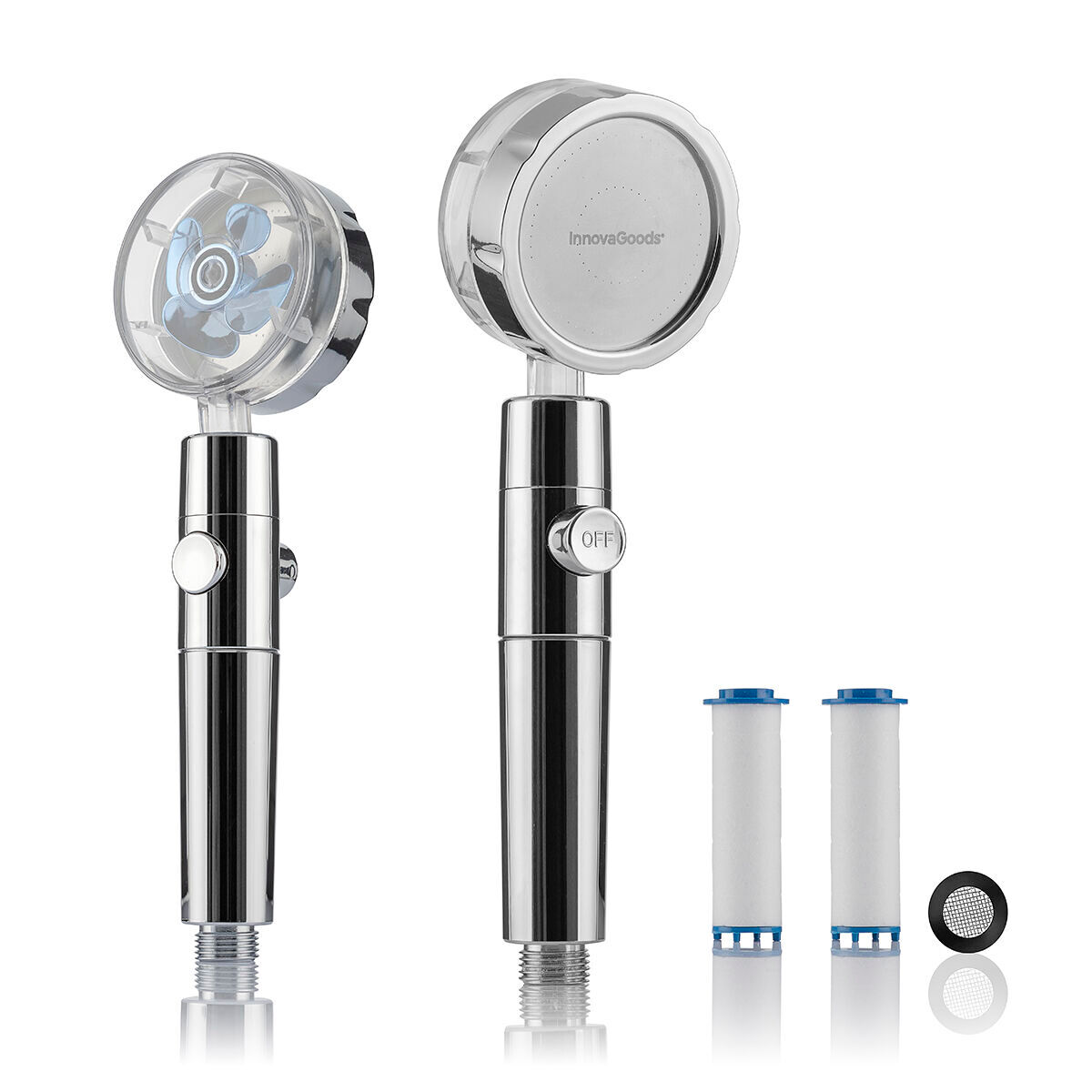 Ecoducha con Hélice de Presión y Filtro Purificador HELIWER