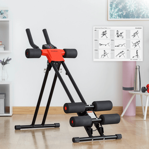 Máquina de Abdominais Rebatível com Guia de Exercícios Plawer InnovaGoods