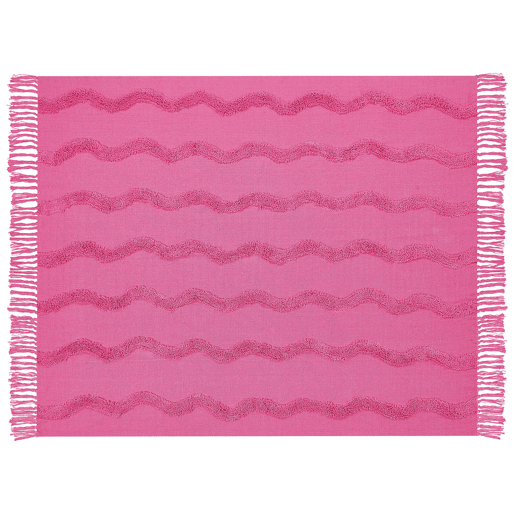 Manta KHARI Algodão 125 x 150 cm Rosa