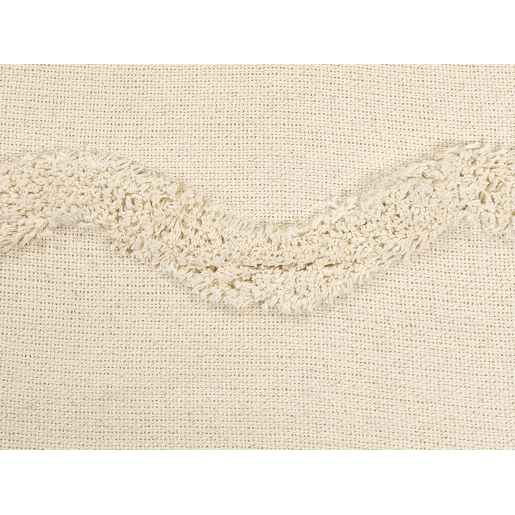 Manta KHARI Algodão 125 x 150 cm Creme claro