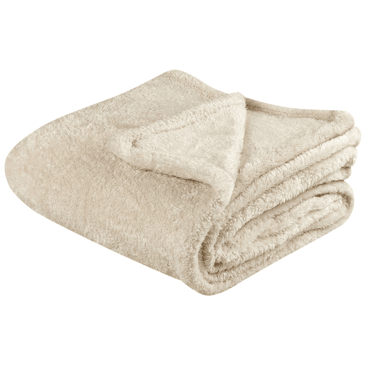 Manta NAMDU 125 x 150 cm Creme claro