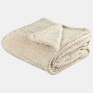 Manta NAMDU 125 x 150 cm Creme claro