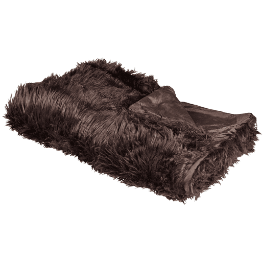 Colcha DELICE Tecido 150 x 200 cm Castanho