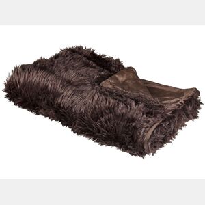 Colcha DELICE Tecido 150 x 200 cm Castanho