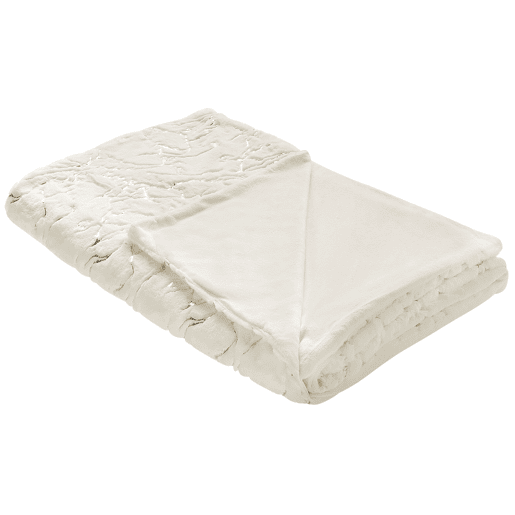 Manta GODAVARI 130 x 180 cm Creme claro