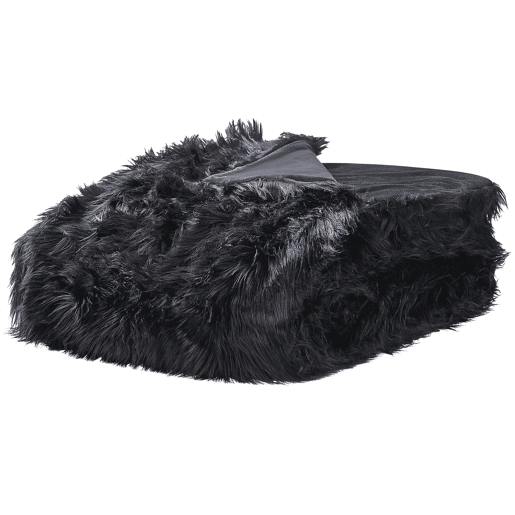 Colcha DELICE Tecido 200 x 220 cm Preto