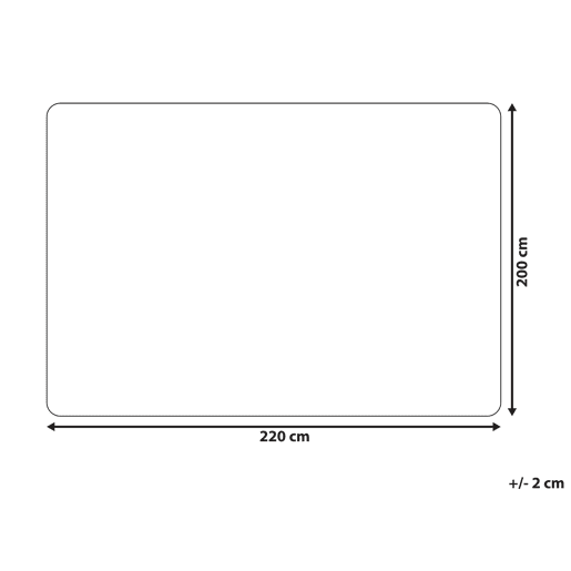Colcha DELICE Tecido 200 x 220 cm Preto