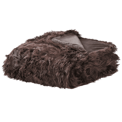 Colcha DELICE Tecido 200 x 220 cm Castanho