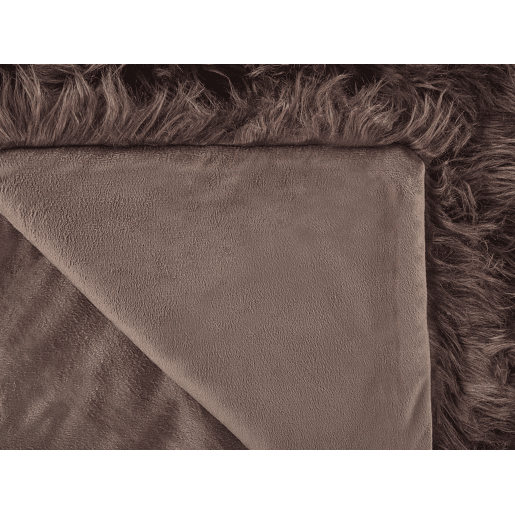 Colcha DELICE Tecido 200 x 220 cm Castanho