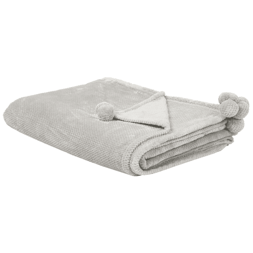 Manta SAITLER 200 x 220 cm Cinzento claro