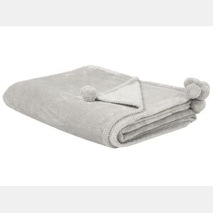Manta SAITLER 200 x 220 cm Cinzento claro