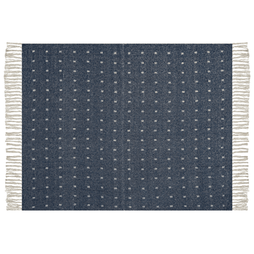 Manta TAARI Algodão 130 x 170 cm Azul esverdeado