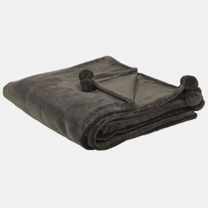 Manta TERKE 200 x 220 cm Cinzento escuro