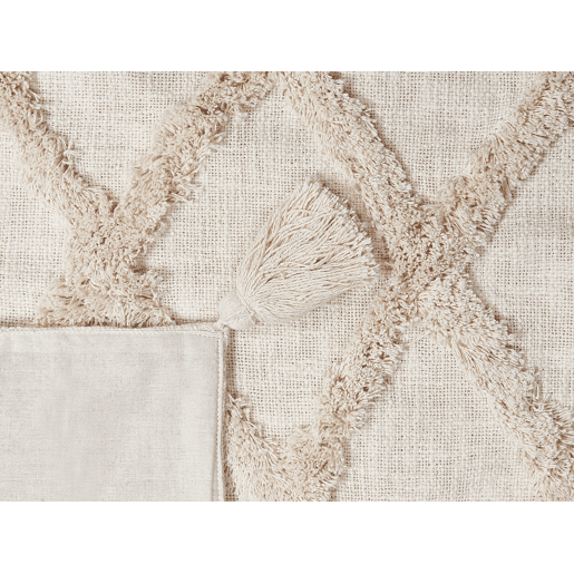 Manta GUNA Algodão 130 x 180 cm Creme