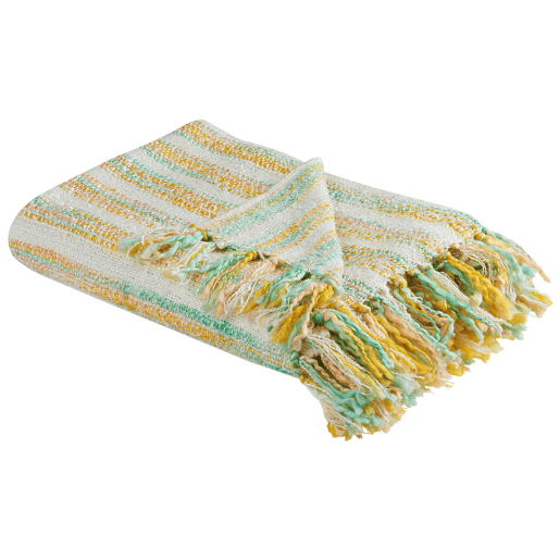 Manta NUWAR Tecido 130 x 170 cm Amarelo