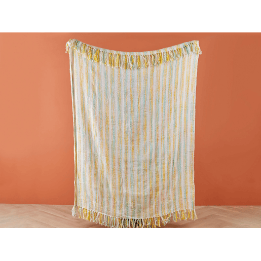 Manta NUWAR Tecido 130 x 170 cm Amarelo