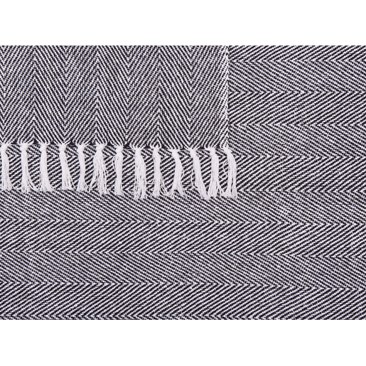Manta TANGIER Algodão 130 x 160 cm Preto