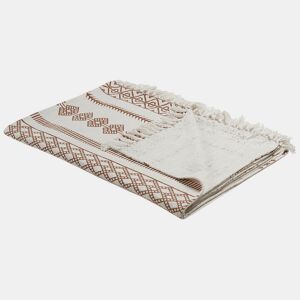 Manta JORHAT Algodão 130 x 180 cm Creme