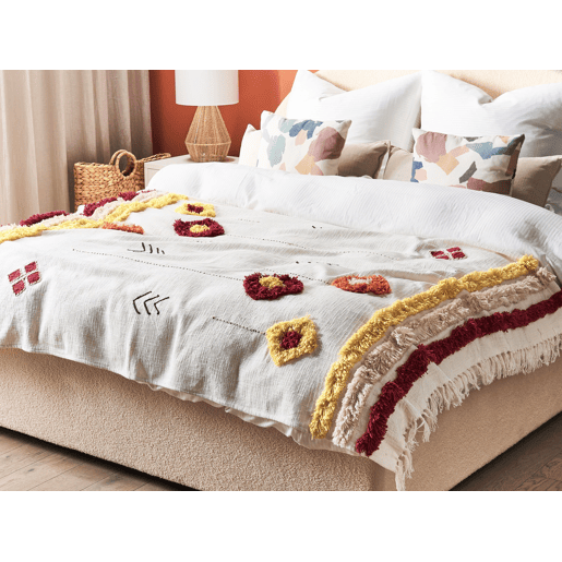 Manta AMROHA Algodão 130 x 180 cm Multicolor Manta AMROHA Algodão 130 x 180 cm Multicolor