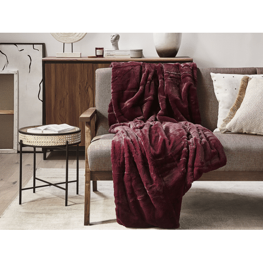 Manta TANTAN 150 x 200 cm Bordeaux