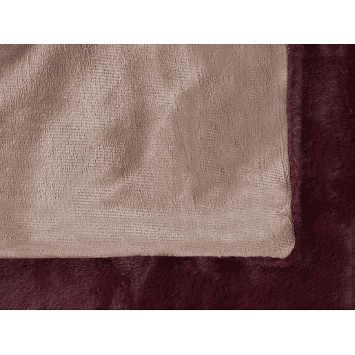 Manta TANTAN 150 x 200 cm Bordeaux