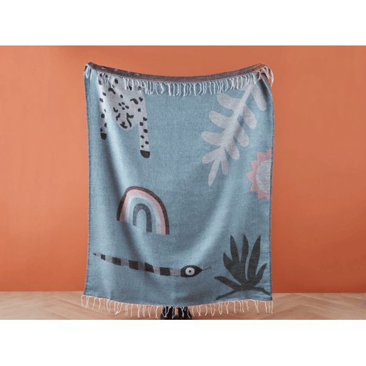 Manta LIMGHA 130 x 170 cm Azul