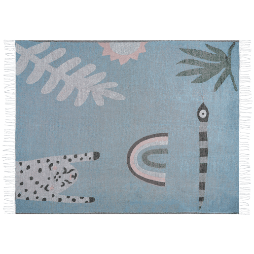 Manta LIMGHA 130 x 170 cm Azul