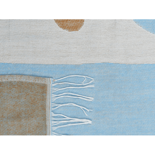 Manta HAKUI 130 x 170 cm Azul