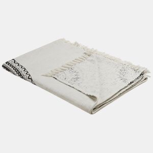 Manta BERHAMPORE Algodão 130 x 180 cm Creme