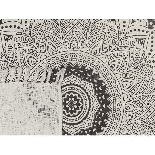 Manta BERHAMPORE Algodão 130 x 180 cm Creme