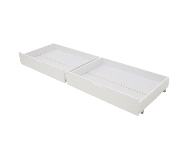 Juego de 2 cajones de almacenamiento para cama de madera de 190x90cm