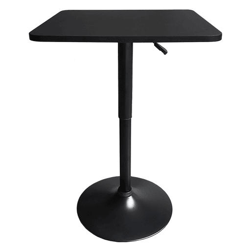 Mesa de bar quadrada LUKE preta 57x57x88cm