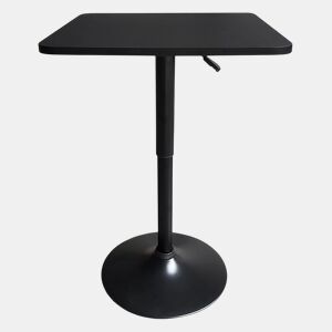 Mesa de bar quadrada LUKE preta 57x57x88cm